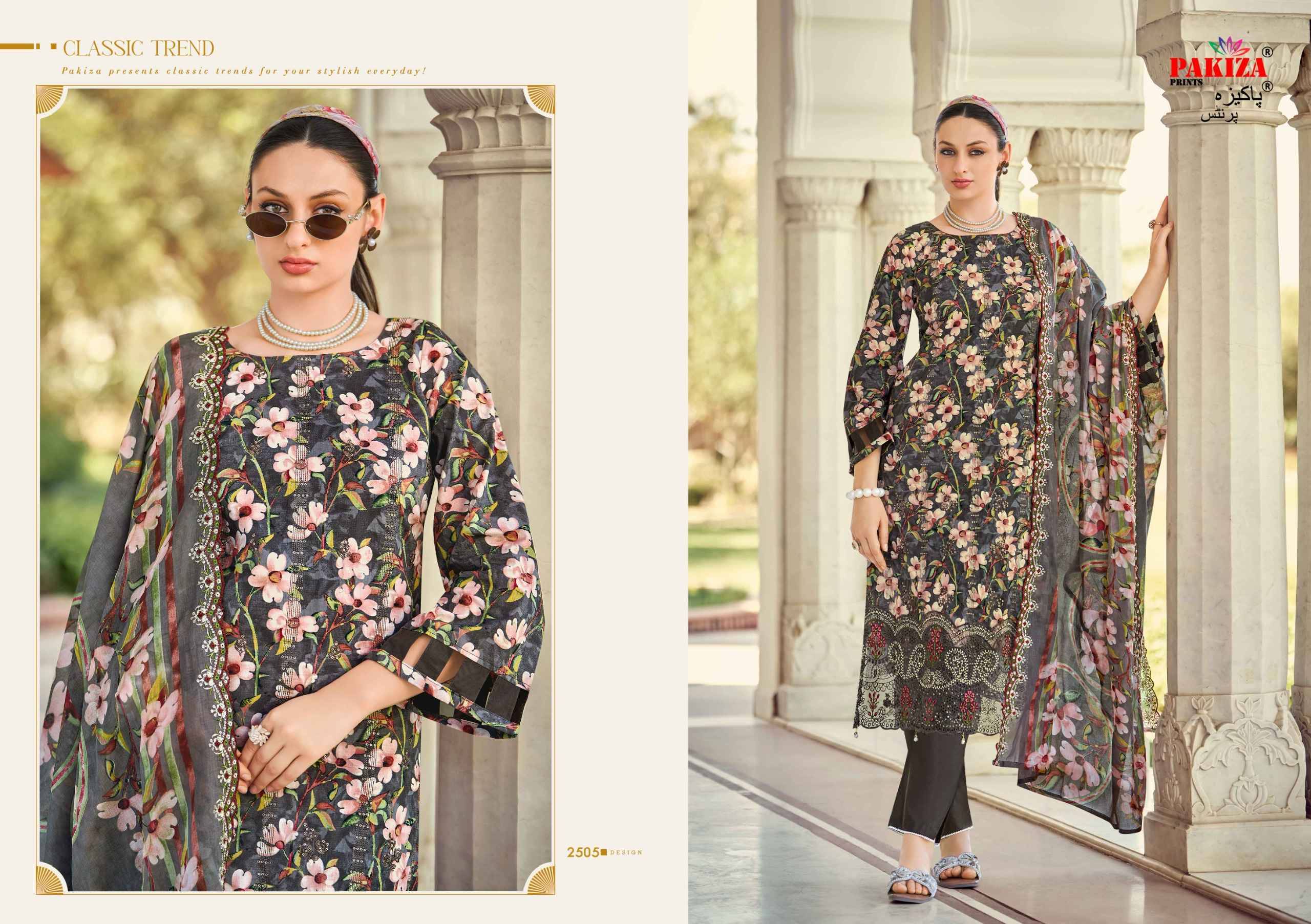 HAYA Vol.25 BY PAKIZA 2501 TO 2510 Series Beautiful Festive Suits Stylish Fancy Colorful Casual Wear & Ethnic Wear Cotton Cambric Lawn Print Dresses At Wholesale Price